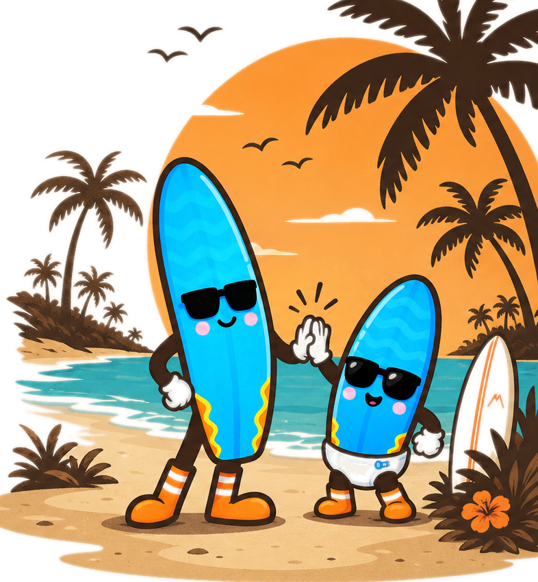 MPower Surf Club illustration